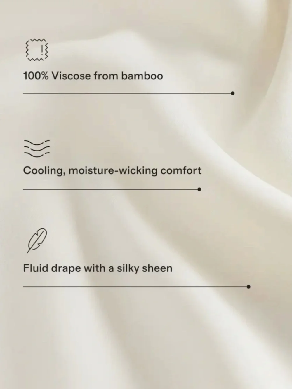 Set of 2 King bamboo pillowcases Sand Tan